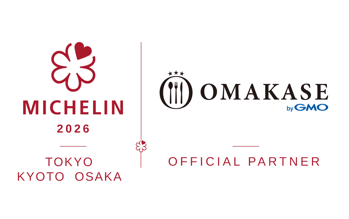 OMAKASEのロゴ と ミシュランガイドのロゴ
